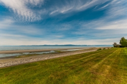 *SOLD* QUALICUM BEACH WALK ON WATERFRONT HOME FOR SALE Dream Property with Sandy Beach: